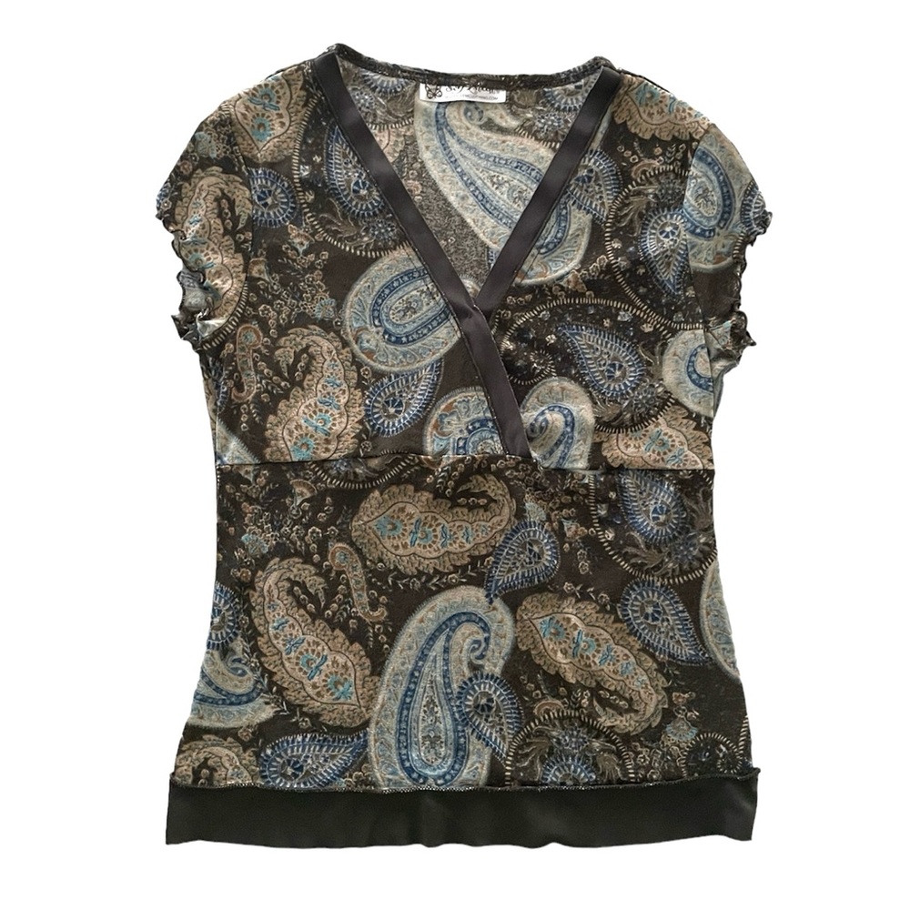 Vintage Y2K Paisley Top